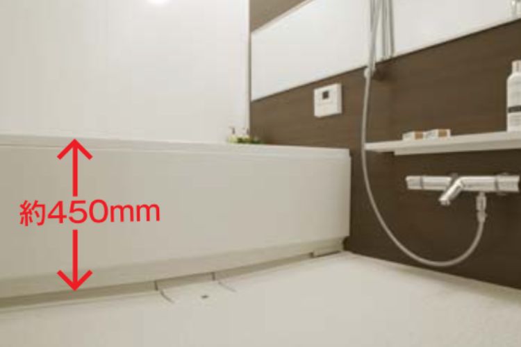 THE ITABASHI テラス・レジデンスの低床型ユニットバス